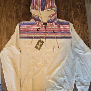 NWT Howler Brothers Shaman Hoodie - Oatmeal Heather​/Quanzi Jacquard (XL)